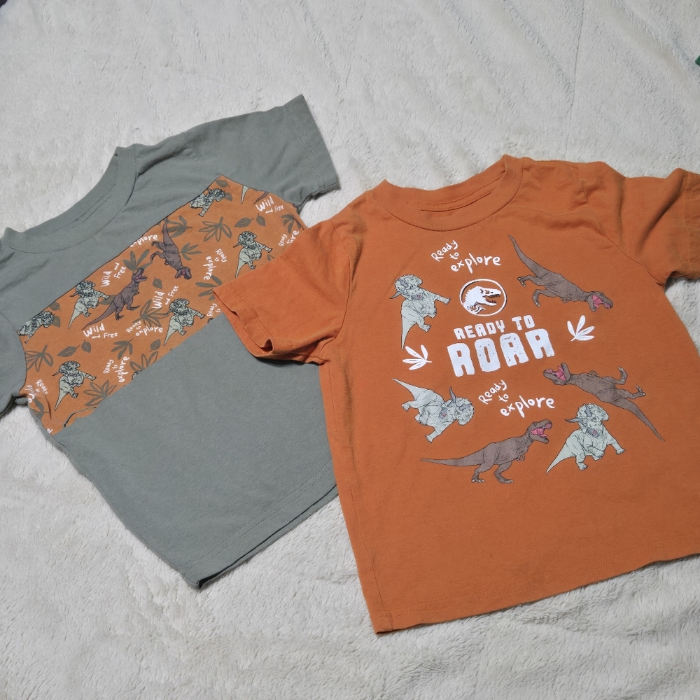 little boys jurassic park T-shirt size 4T